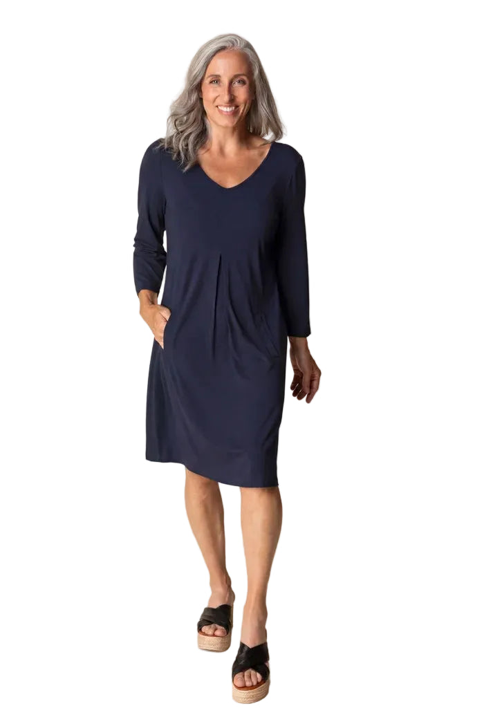 Core Travel Solid Greenwich Dress - 55992