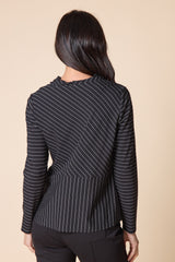 Habitat Stripe Wrap Top - Black - image 3
