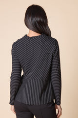 Stripe Wrap Top - 56526