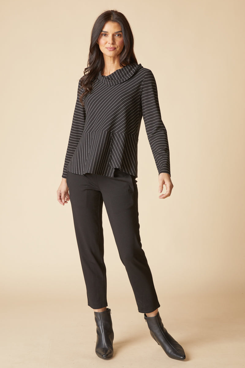 Habitat Stripe Wrap Top - Black - image 4