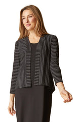 Habitat Stripe Open Front Jkt - Black - image 1