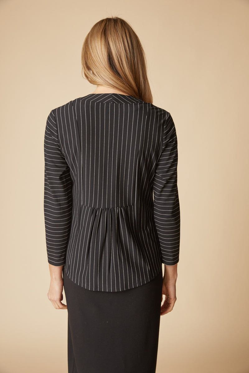 Habitat Stripe Open Front Jkt - Black - image 2