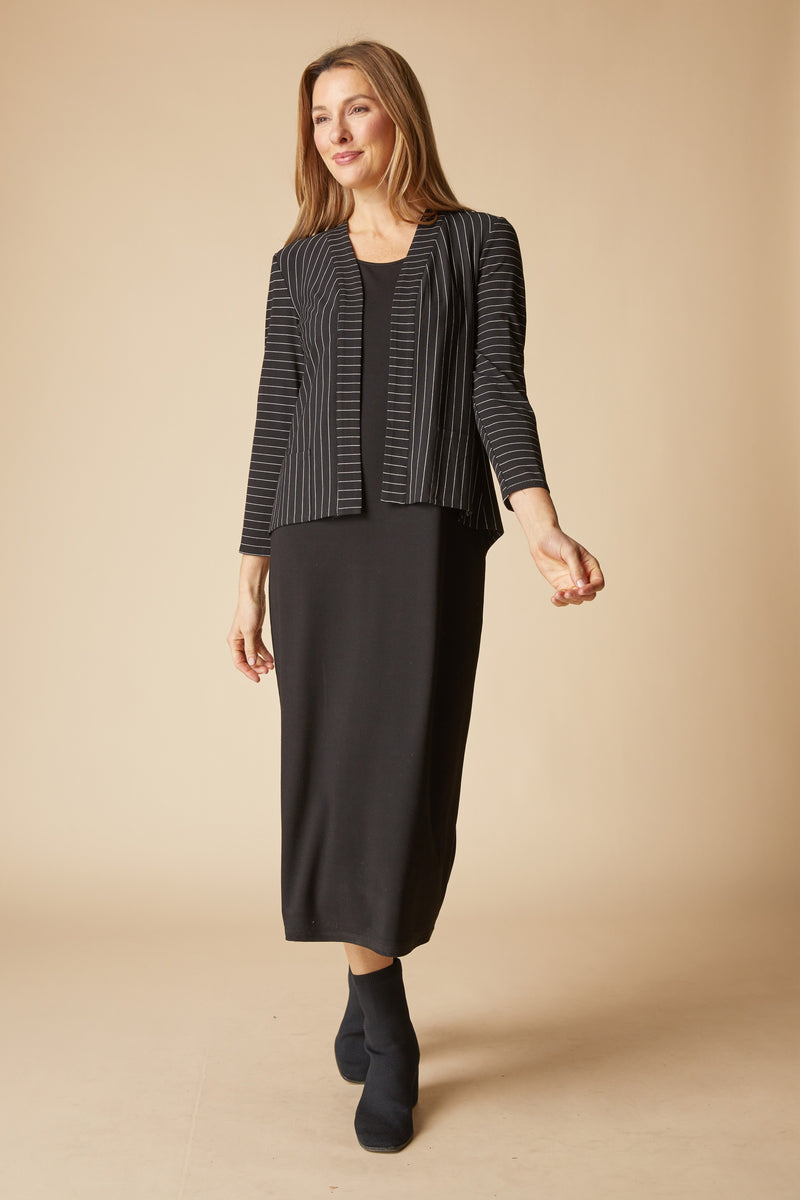 Habitat Stripe Open Front Jkt - Black - image 3