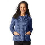 Newport Knit City Cowl Neck Top - 57108