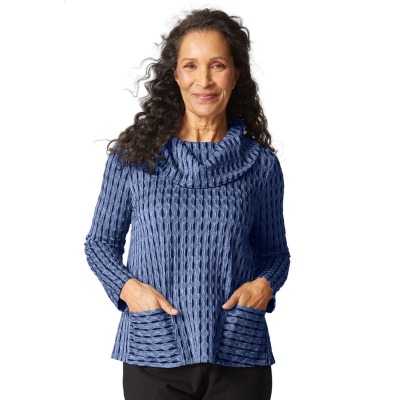 Newport Knit City Cowl Neck Top - 57108