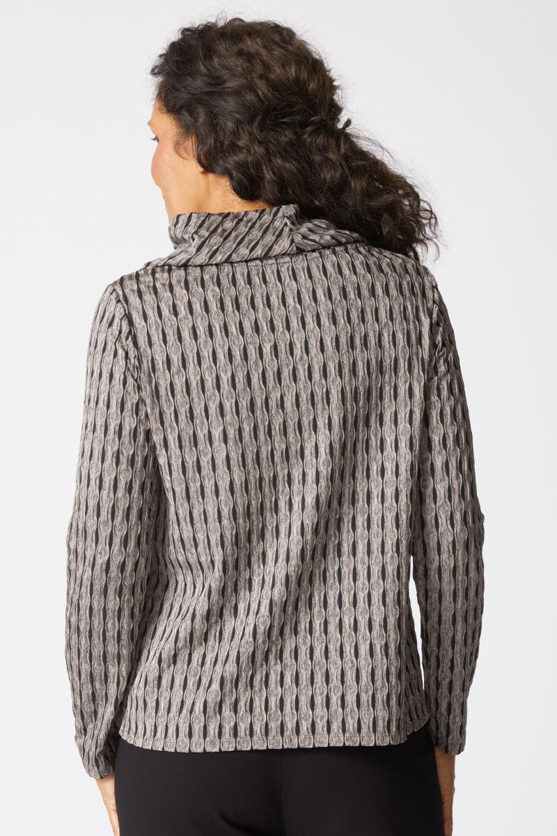 Newport Knit City Cowl Neck Top - 57108