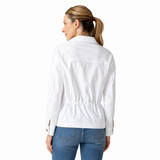 Lightweight Utility Jacket in White - 17946-WHT
