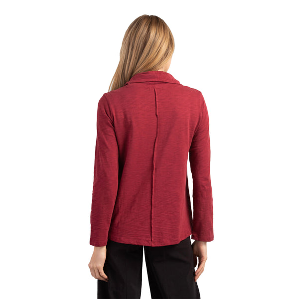 Habitat Peruvian Cotton Cowl-Neck Top in Cranberry - 27523-CRN - Size XXL Only!