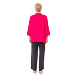 IC Collection High-Low Kimono in Fuchsia - 6114J-FS