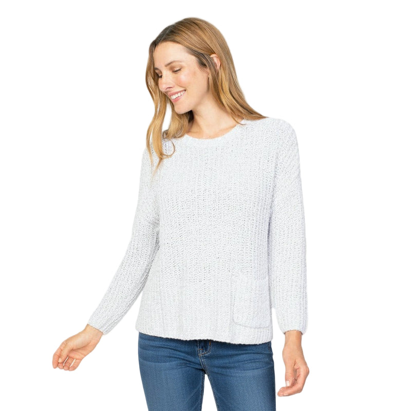 Fisherman Rib Pocket Pullover in Smoke - 81580-SMK