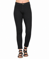 Denim Knit Stretch Ankle Pant w/Back Pockets -  FC105