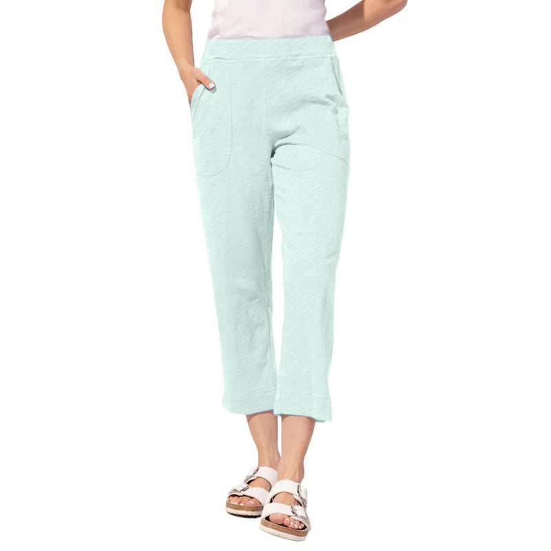 Textured Peruvian Cotton On The Go Capri - 60005