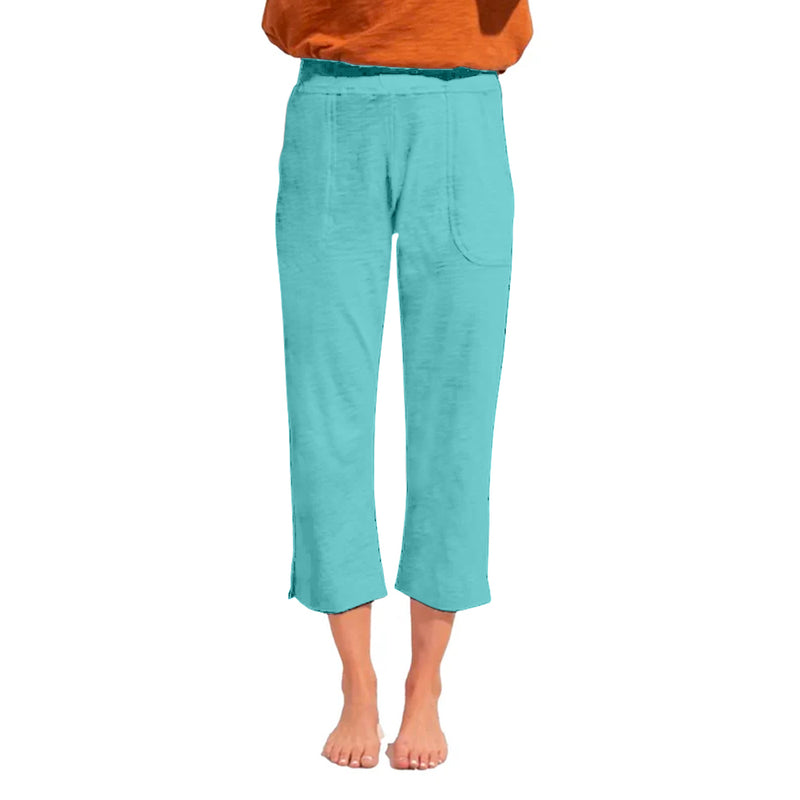 Textured Peruvian Cotton On The Go Capri - 60005