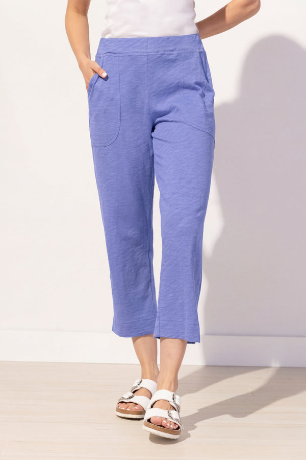 Textured Peruvian Cotton On The Go Capri - 60005