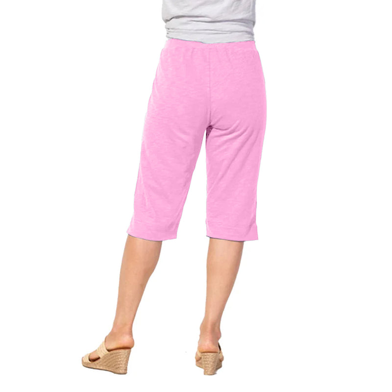 FINAL SALE Escape by Habitat 60010 Pedal Pusher Cotton Capri Navy / XS
