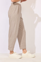 Textured Peruvian Cotton Seamed Pant - 60031