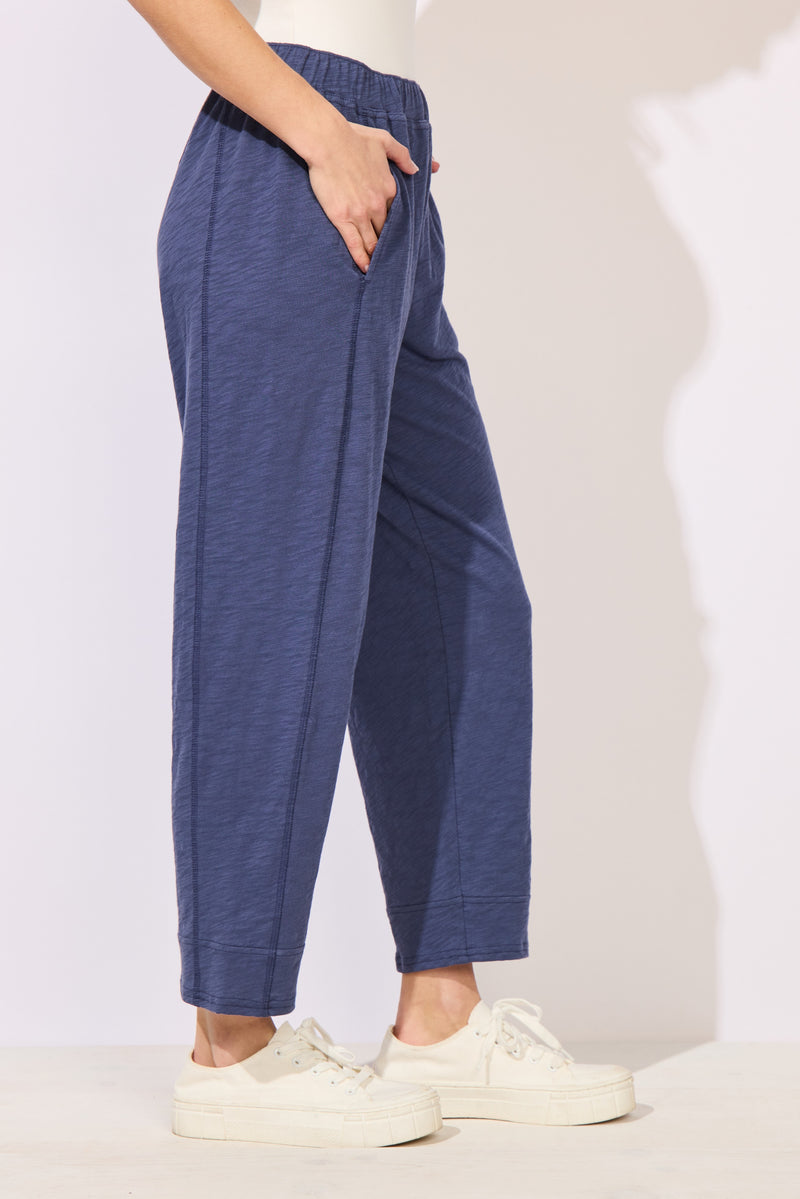 Textured Peruvian Cotton Seamed Pant - 60031