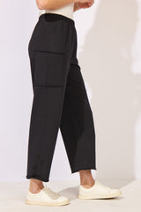 Ocean Front Terry Pocket Flood — black