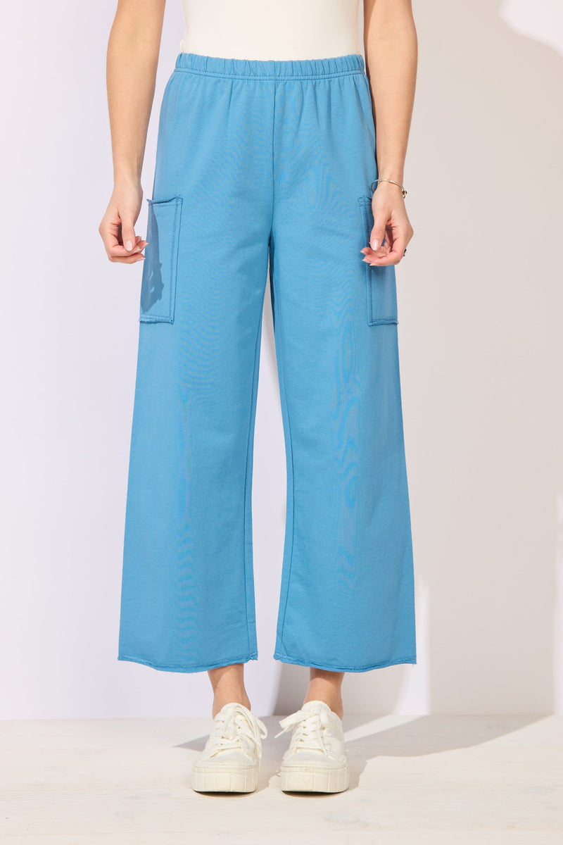 Ocean Front Terry Pocket Flood — black