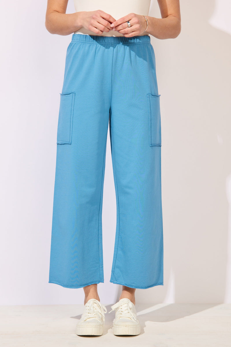 Ocean Front Terry Pocket Flood — black