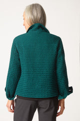 Waffle Texture Jacket in Red - 60320