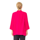 IC Collection High-Low Kimono in Fuchsia - 6114J-FS