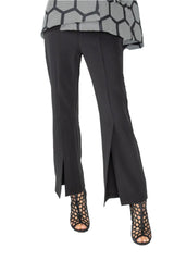 Front Slit Pant in Black - 6109P-BLK