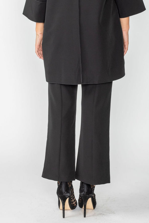 Front Slit Pant in Black - 6109P-BLK