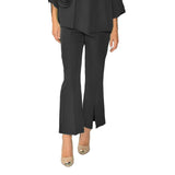Front Slit Pant in Black - 6109P-BLK