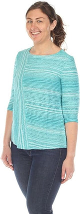 Beachfront Waves Boatneck Top - 57235