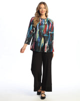 "Windsor" Raglan A-Line Drape Top - 62-2122