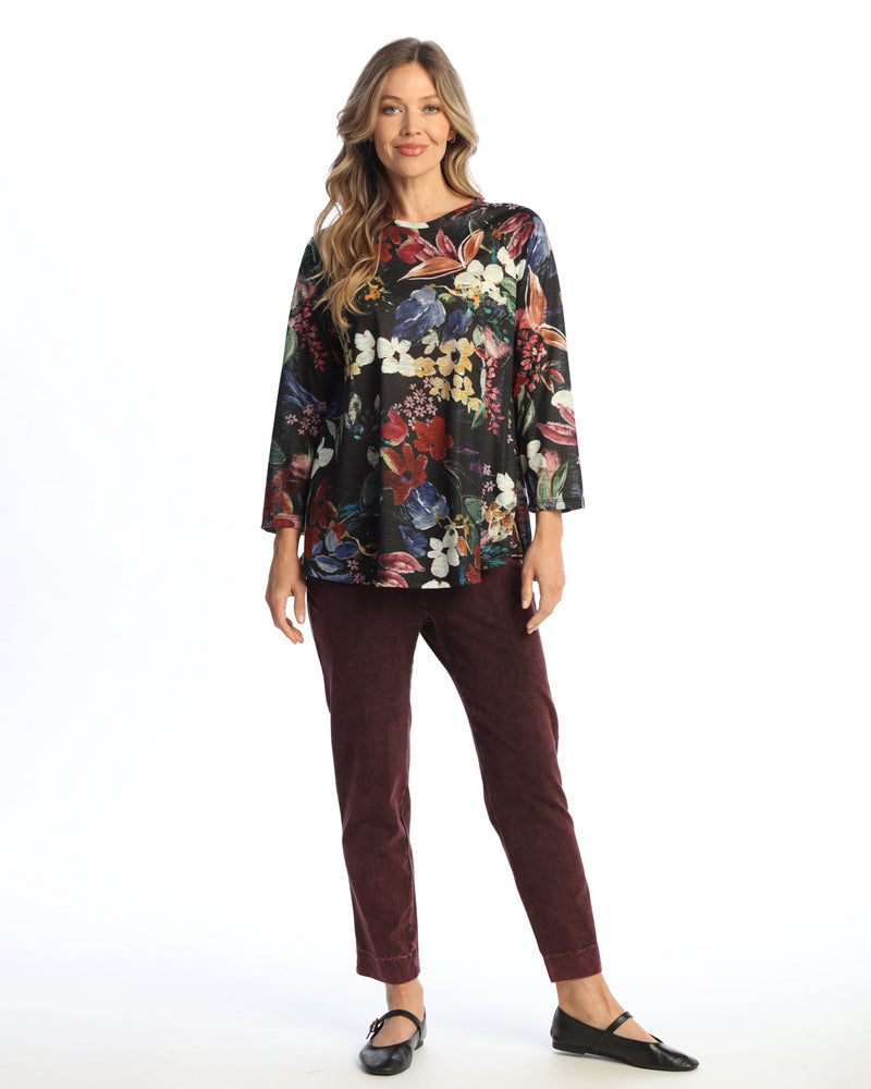 "Juliette" Raglan A-Line Drape Top - 62-2141