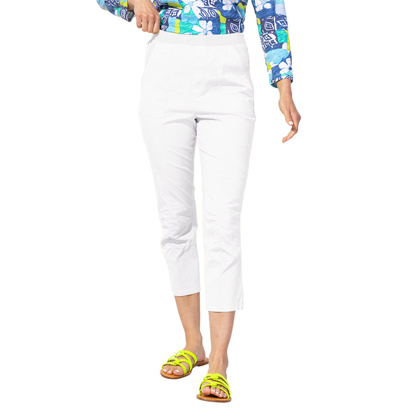 Sunwashed Cotton Spandex Island Capri - 62615