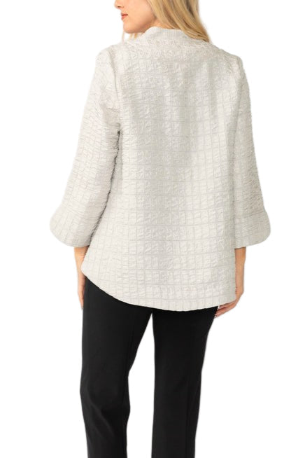 Elegant Textured One-Button Jacket in Champagne - 6288J-TP