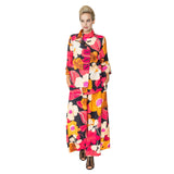 Floral-Print Wide Leg Pant in Fuchsia Multi - 5883P - Size M Only!