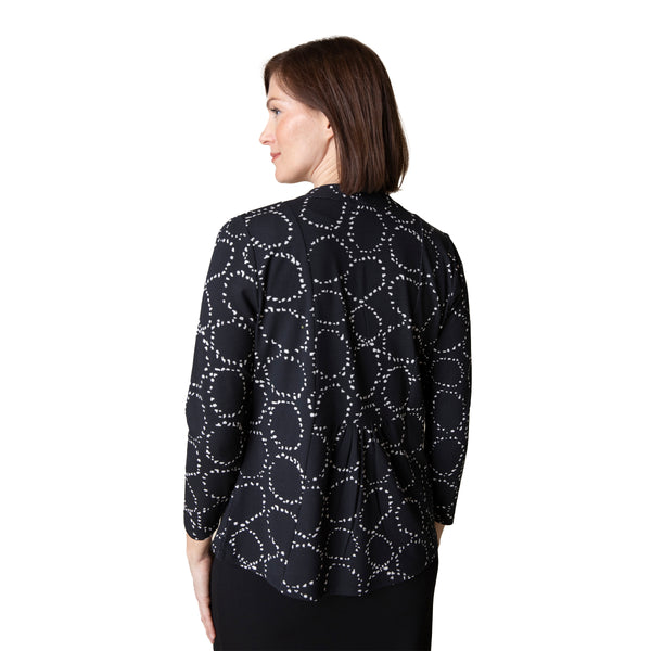 Habitat's  "Travel Core" Circle Print Open Front Jacket - 55430