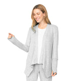 Drape Front Supersoft Fleece Cardigan - 35875