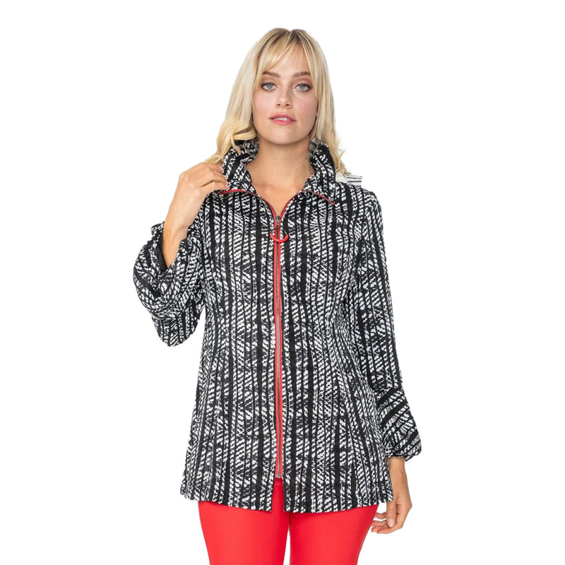 IC Collection Ripple Effect Zip-Front Jacket - 4737J