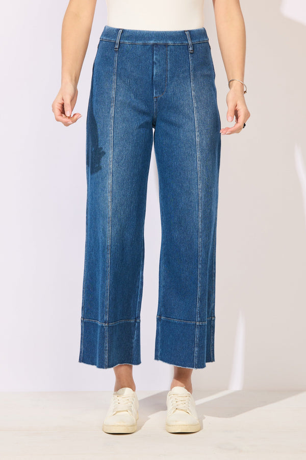 Knit Denim Crop Jean - 64019