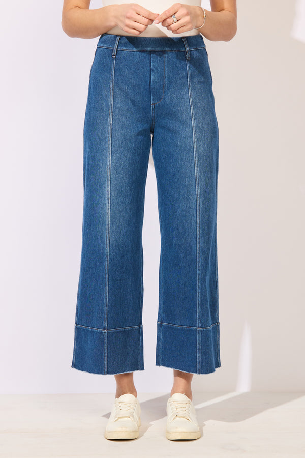Knit Denim Crop Jean - 64019