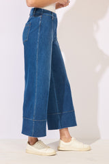 Knit Denim Crop Jean - 64019