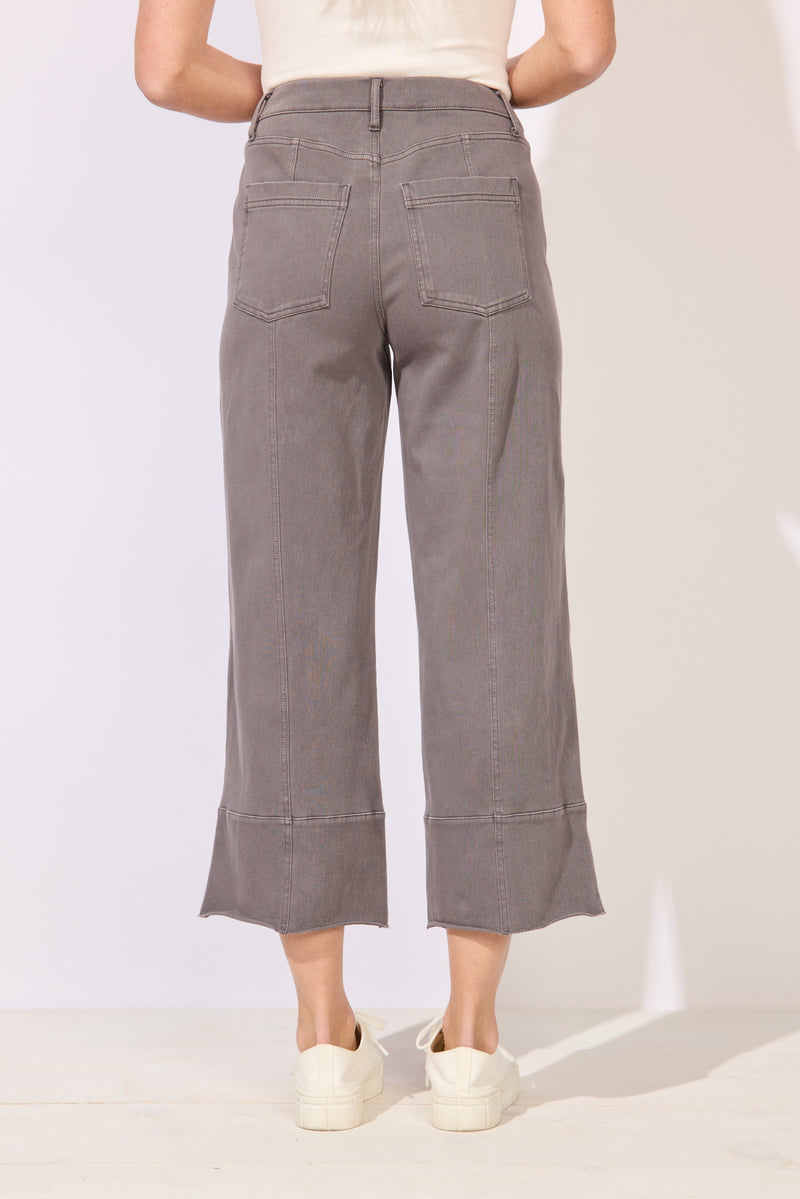 Knit Denim Crop Jean - 64019