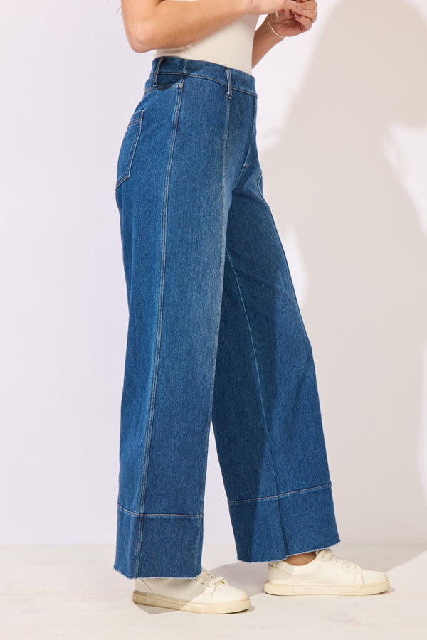 Knit Denim Relaxed Jean - 64067