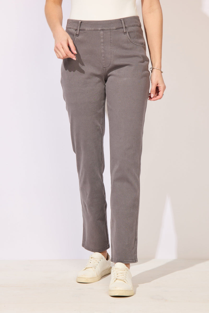 Comfort Knit Denim Straight Jean — pearl