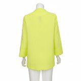 Textured Asymmetric Jacket in Chartreuse - 6439J-NN