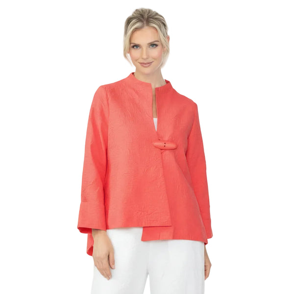 Textured Asymmetric Jacket in Sunset - 6439J-SUN