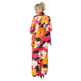 Floral-Print Wide Leg Pant in Fuchsia Multi - 5883P - Size M Only!