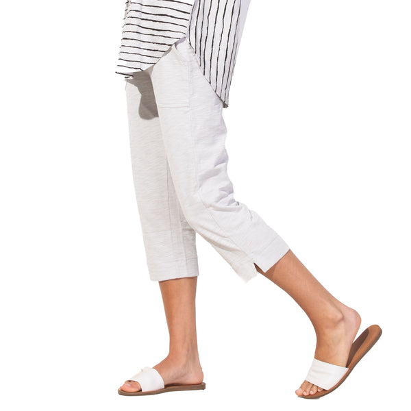 Textured Peruvian Cotton On The Go Capri - 60005