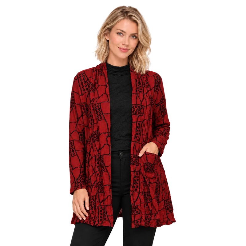 The Heidi Bold Crinkled Sweater Tunic - CB65373