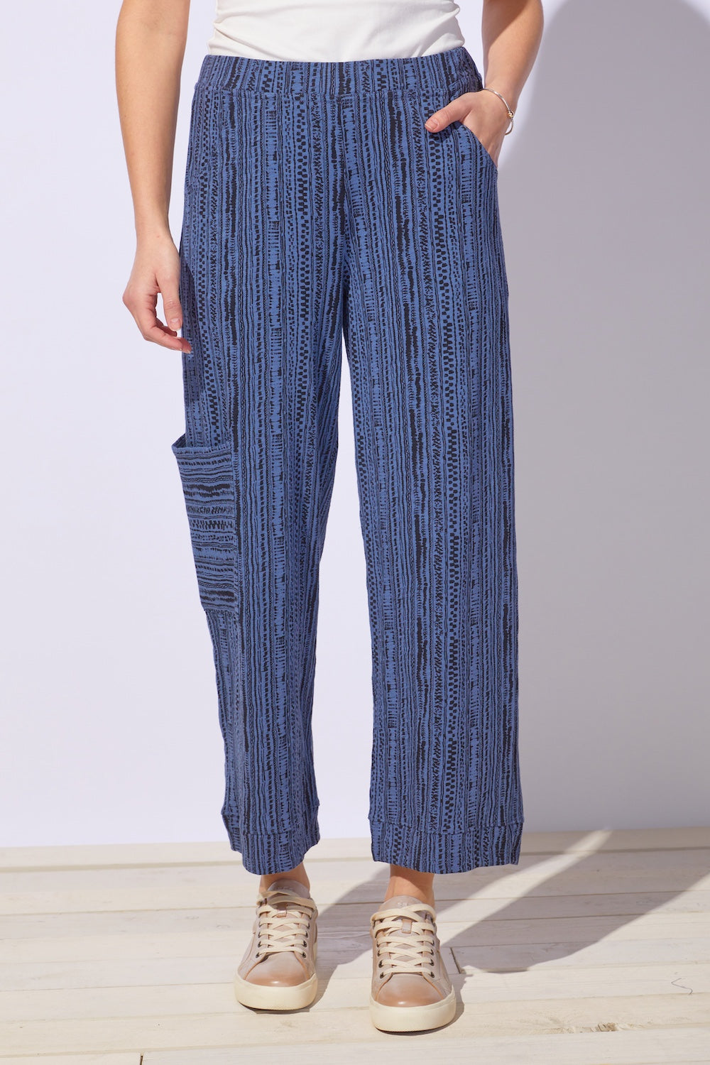 Striped Cotton Slub J Pocket Pant - 65127 - Size XXL – Shop My